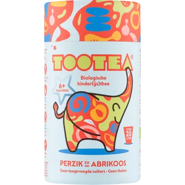 TooTea Biologische Kinder(ijs)thee Perzik en Abrikoos 6+ Maanden 100 g