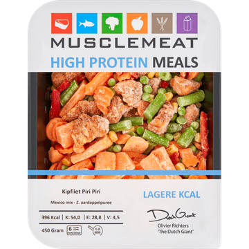 Muscle Meat High Protein Meals Kipfilet Teriyaki China Mix - Bruine Rijst 450 g