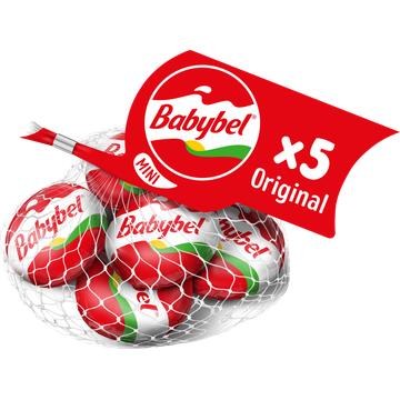 Mini Babybel Jonge 45+ kaas tussendoortje 20 g x 5