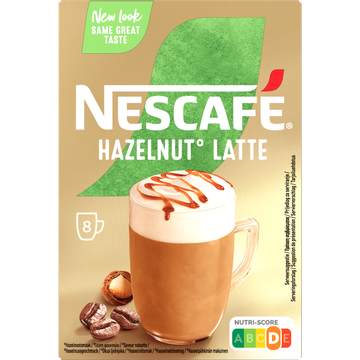 Nescafé Hazelnootsmaak Latte 8 x 15 g