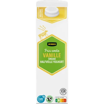 Jumbo Halfvolle Yoghurt met Vanillesmaak 1 L