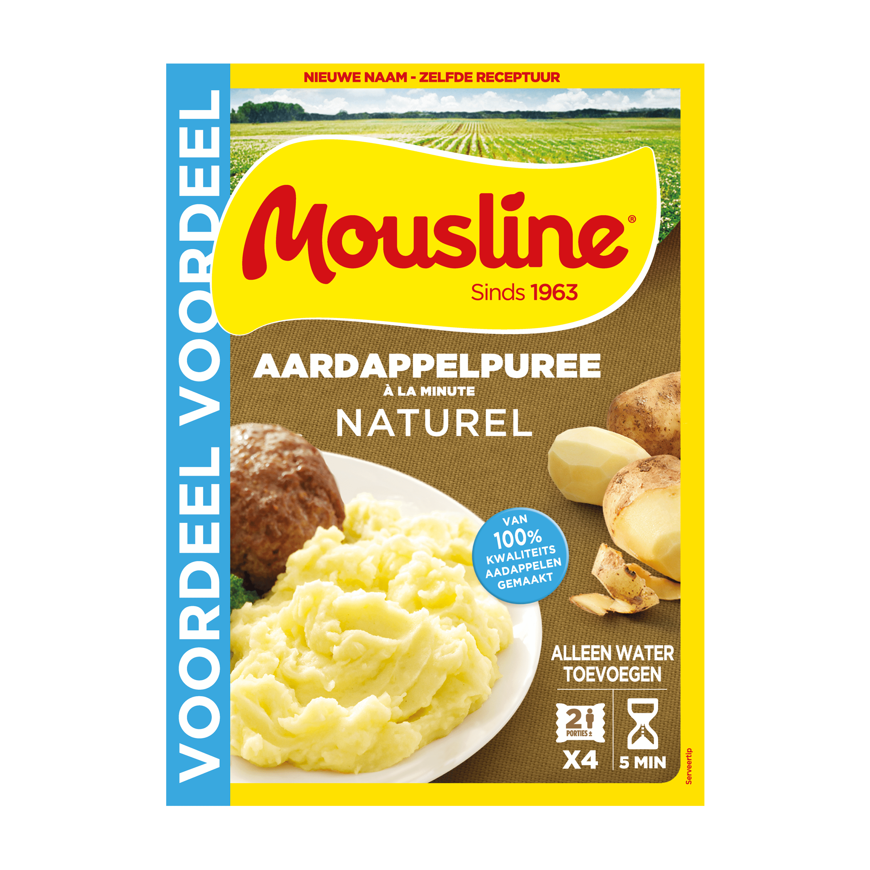 Mousline Aardappelpuree Naturel À La Minute Voordeelverpakking 356g