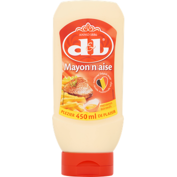D&L Mayonaise met Eieren Knijpfles 450 ml