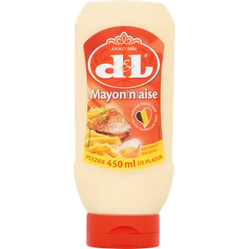 D&L Mayonaise met Eieren Knijpfles 450 ml