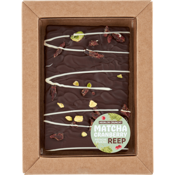Jumbo Chocoladereep Puur met Matcha, Cranberry & Pistache 100 g