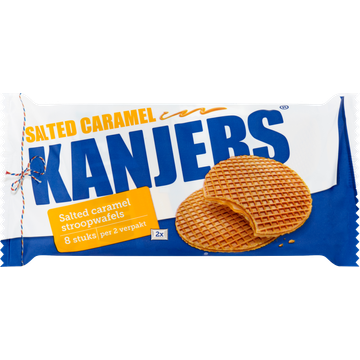 Kanjers Salted Caramel Stroopwafels 8 Stuks 320 g