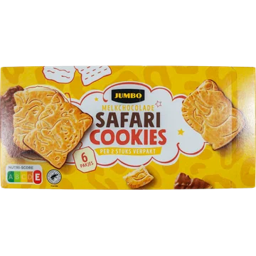 Jumbo Safarikoekjes met Melkchocolade 225 g