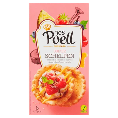 Jos Poell Suiker Schelpen 6 Stuks 100 g
