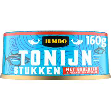 Jumbo Tonijnstukken met Groenten in Pikante Tomatensaus 150 g