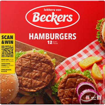 Beckers Hamburgers 12 Stuks