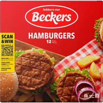 Beckers Hamburgers 12 Stuks