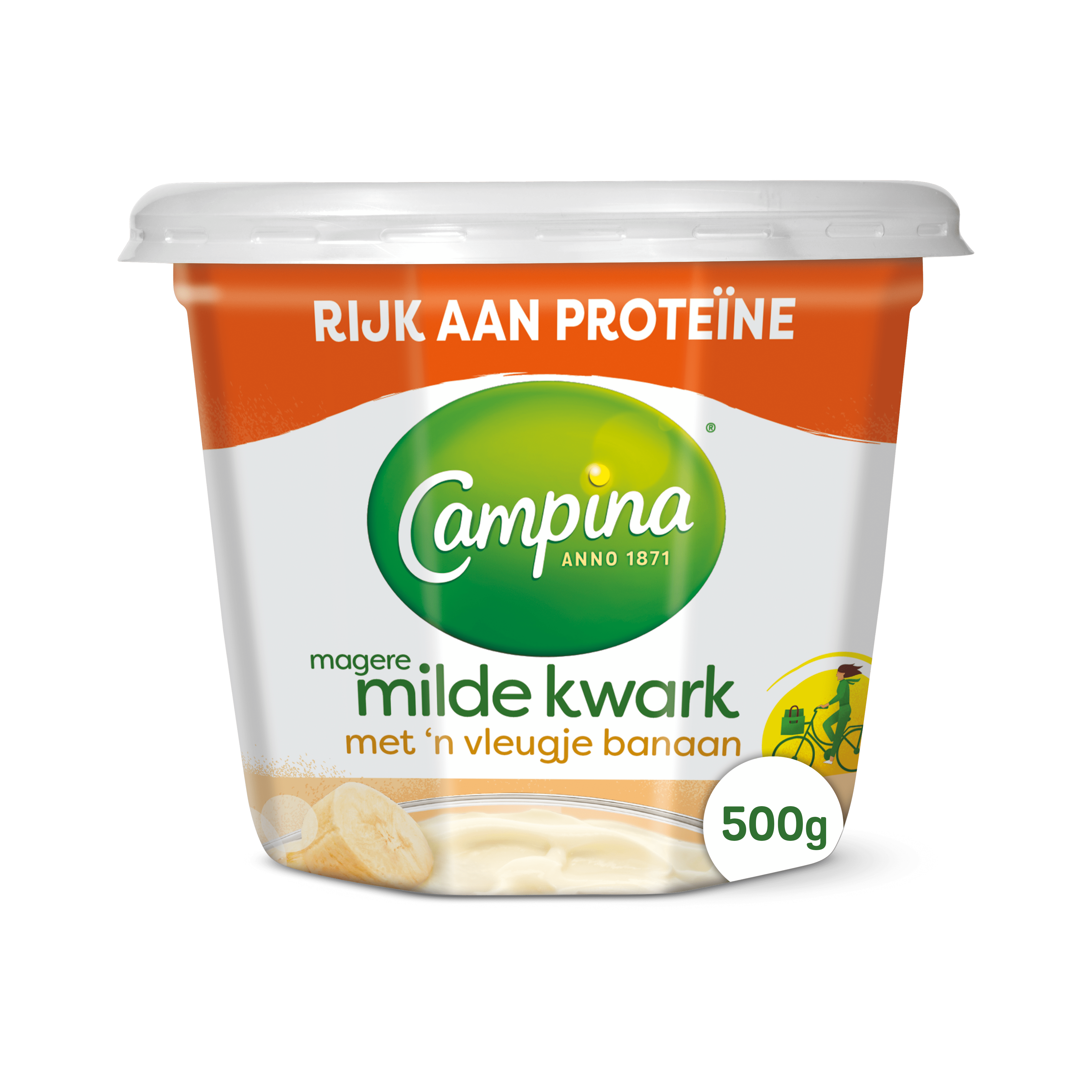 Campina Magere Milde Kwark met 'n Vleugje Banaan 500 g
