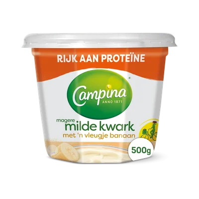 Campina Magere Milde Kwark met 'n Vleugje Banaan 500 g