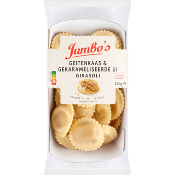 Jumbo's Verse Pasta Girasoli Geitenkaas & Gekarameliseerde Ui 250 g