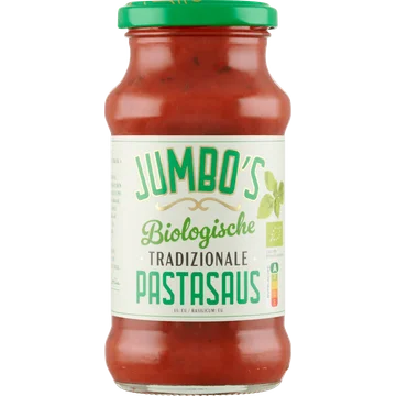Jumbo's 100% Biologische Pindakaas met Stukjes Pinda 350 g