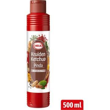 Hela Kruiden Ketchup Pinda 500 ml