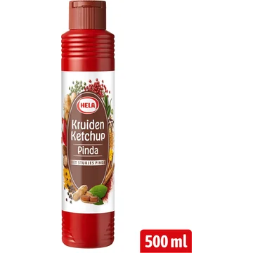 Hela Kruiden Ketchup Pinda 500 ml