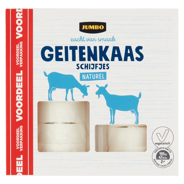 Jumbo Geitenkaas Schijfjes Naturel Voordeelverpakking 2 x 100 g