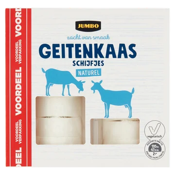 Jumbo Geitenkaas Schijfjes Naturel Voordeelverpakking 2 x 100 g
