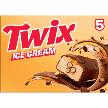 Twix IJsrepen Chocolade Karamel Biscuit 5 Stuks