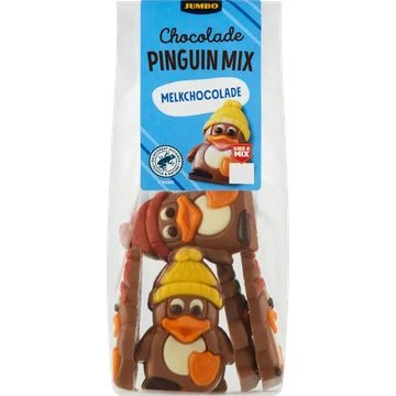 Jumbo Pinguin Mix Melkchocolade 120 g