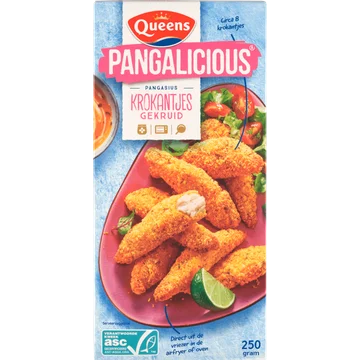 Queens Pangalicious Pangasius Krokantjes Gekruid 250 g