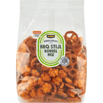 Jumbo Borrelzoutjes BBQ Stijl Borrel Mix 200 g