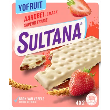 Sultana YoFruit Aardbei 143 g