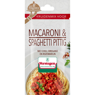 Verstegen Kruidenmix Macaroni & Spaghetti Pittig voor 2 personen 15 g