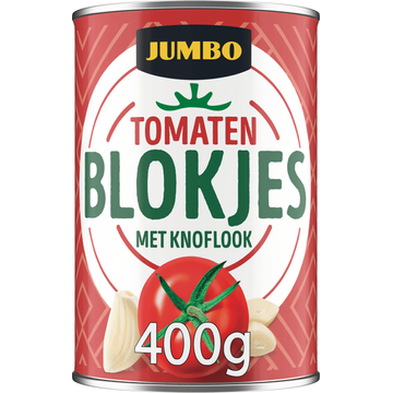Jumbo Tomatenblokjes met Knoflook 400 g