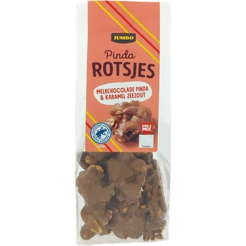 Jumbo Pinda Rotsjes Karamel-Zeezout 125 g