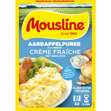 Mousline Aardappelpuree à la Minute Crème Fraiche 2 x 93 g