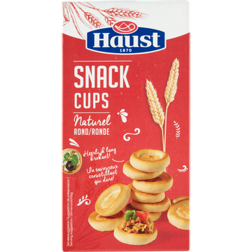 Haust Snack Cups Naturel Rond 130 g