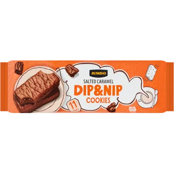 Jumbo Dip&Nip Cookies Salted Caramel 11 Stuks 200 g
