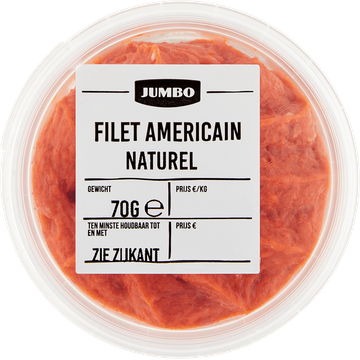 Jumbo Filet Americain Naturel 70 g