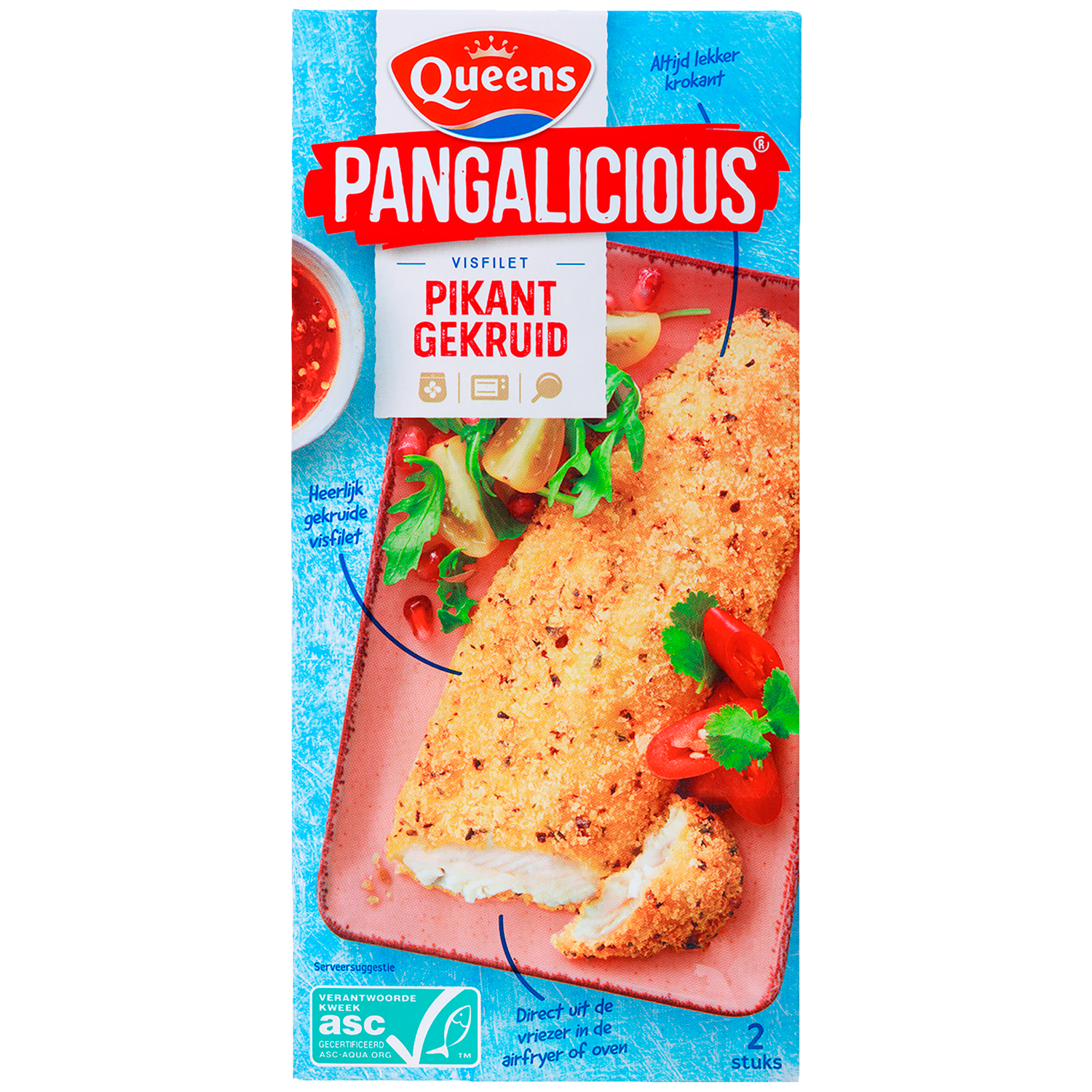 Queens Pangalicious Pikant Gekruid 2 Stuks 250 g