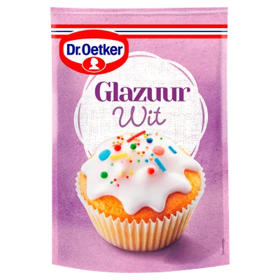 Dr. Oetker Glazuur Wit Taart Versiering 125 g
