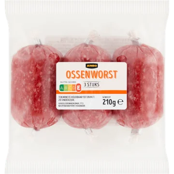 Jumbo Ossenworst 3 x 70 g