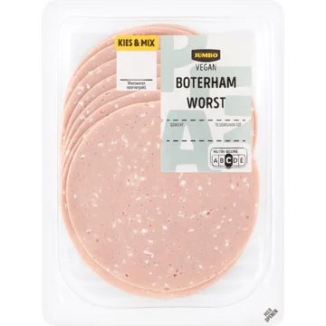 Jumbo Lekker Veggie Vegan Boterhamworst 110 g 
