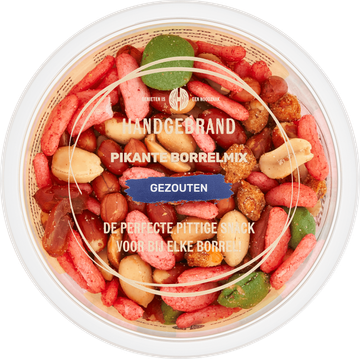 Handgebrand Pikante Borrelmix Gezouten 200 g
