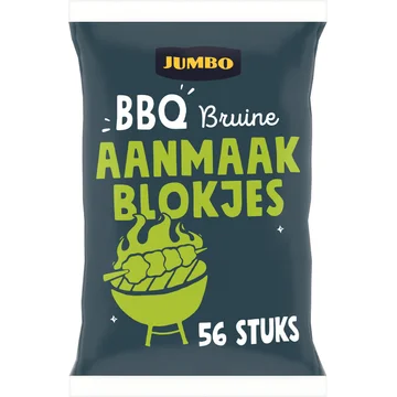 Jumbo BBQ Bruine Aanmaakblokjes 56 Stuks