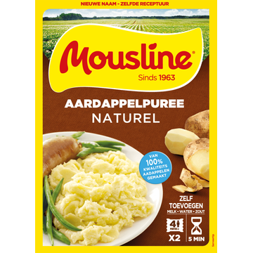 Mousline Aardappelpuree Naturel 2 x 138 g