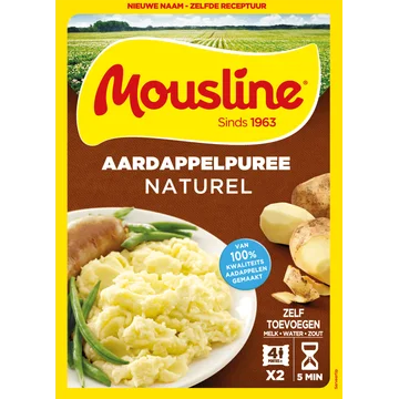 Mousline Aardappelpuree Naturel 2 x 138 g