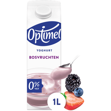 Optimel Magere Yoghurt Bosvruchten 0% Vet 1L