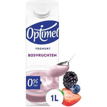 Optimel Magere Yoghurt Bosvruchten 0% Vet 1L