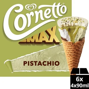 Ola Cornetto Max Pistachio 4x90 ml