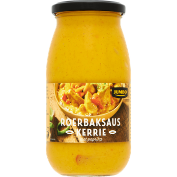 Jumbo Roerbaksaus Kerrie met Paprika 490 g
