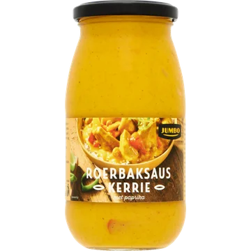 Jumbo Roerbaksaus Kerrie met Paprika 490 g