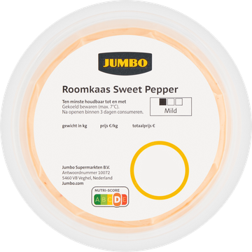Jumbo Roomkaas Sweet Pepper Mild 125 g