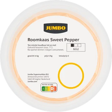 Jumbo Roomkaas Sweet Pepper Mild 125 g